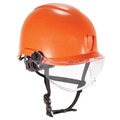 Skullerz By Ergodyne Anti-Fog Clear Lens Orange Class E Safety Helmet with Visor 8974V